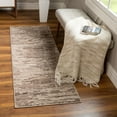 thumbnail image 1 of Unique Loom Oasis Collection Area Rug - Water (2' x 6' Runner Brown/Beige), 1 of 6