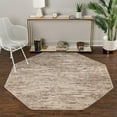 thumbnail image 1 of Unique Loom Oasis Collection Area Rug - Water (7' Octagon Brown/Beige), 1 of 6