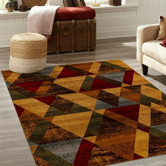 Unique Loom Cafe Collection Area Rug - Orafio (10' x 14' Rectangle Multi/Brown)