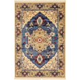 thumbnail image 1 of Unique Loom Oriental Transitional Area Rug, Blue/Beige/Red, 108" x 72", 1 of 6