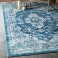 thumbnail image 1 of Unique Loom Oslo Collection Area Rug - Norrebro (5' 1" x 8' Rectangle Navy Blue/Light Blue), 1 of 11