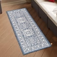thumbnail image 1 of Unique Loom Outdoor Aztec Collection Area Rug - Chalca (2' 7" x 12' Runner Blue/Ivory), 1 of 7