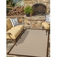 thumbnail image 1 of Unique Loom Outdoor Border Collection Area Rug - Frame (2' x 3' 1" Rectangle Brown/Ivory), 1 of 9