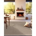 thumbnail image 1 of Unique Loom Outdoor Border Collection Area Rug - Outline (7' 10" Square Brown/Ivory), 1 of 9