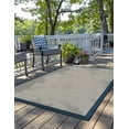 thumbnail image 1 of Unique Loom Outdoor Border Collection Area Rug - Frame (7' 10" x 10' Rectangle Navy Blue/Ivory), 1 of 9