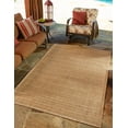 thumbnail image 1 of Unique Loom Outdoor Border Collection Area Rug - Checkered (2' 2" x 3' 1" Rectangle Light Brown), 1 of 7