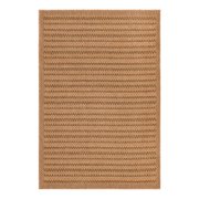 Unique Loom Outdoor Border Collection Area Rug - Checkered (4' x 6' Rectangle Light Brown)