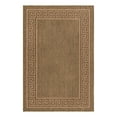 thumbnail image 1 of Unique Loom Outdoor Border Collection Area Rug - Greek Key (5' 3" x 8' Rectangle Brown/Light Brown), 1 of 10