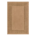 thumbnail image 1 of Unique Loom Outdoor Border Collection Area Rug - Greek Key (5' 3" x 8' Rectangle Light Brown/Tan), 1 of 10