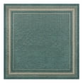 thumbnail image 1 of Unique Loom Outdoor Border Collection Area Rug - Soft Border (13' 1" Square Teal/Ivory), 1 of 11