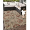 thumbnail image 1 of Unique Loom Outdoor Botanical Collection Area Rug - Fern (10' x 14' 2" Rectangle Beige/Light Brown), 1 of 9