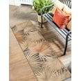 thumbnail image 1 of Unique Loom Outdoor Botanical Collection Area Rug - Meadow (2' x 6' 1" Runner Multi/Beige), 1 of 9