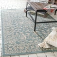 thumbnail image 1 of Unique Loom Outdoor Botanical Collection Area Rug - Allover (6' 1" x 9' Rectangle Light Blue/Beige), 1 of 7