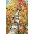 thumbnail image 1 of Unique Loom Outdoor Botanical Collection Area Rug - Autumn (4' 1" x 6' 1" Rectangle Multi/Red), 1 of 7