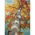thumbnail image 1 of Unique Loom Outdoor Botanical Collection Area Rug - Autumn (5' 3" x 8' Rectangle Multi/Red), 1 of 7