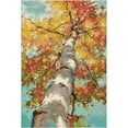 thumbnail image 1 of Unique Loom Outdoor Botanical Collection Area Rug - Autumn (6' 1" x 9' Rectangle Multi/Red), 1 of 7