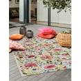 thumbnail image 1 of Unique Loom Outdoor Botanical Collection Area Rug - Buttercup (6' 1" x 9' Rectangle Multi/Blue), 1 of 8