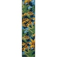 thumbnail image 1 of Unique Loom Outdoor Botanical Collection Area Rug - Calypso (2' 7" x 12' Runner Multi/Light Blue), 1 of 7