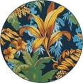thumbnail image 1 of Unique Loom Outdoor Botanical Collection Area Rug - Calypso (6' 1" Round Multi/Light Blue), 1 of 8