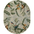 thumbnail image 1 of Unique Loom Outdoor Botanical Collection Area Rug - Chanticleer (7' 10" x 10' Oval Multi/Blue), 1 of 6