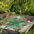 thumbnail image 1 of Unique Loom Outdoor Botanical Collection Area Rug - Foliage (10' x 14' 2" Rectangle Multi/Blue), 1 of 11