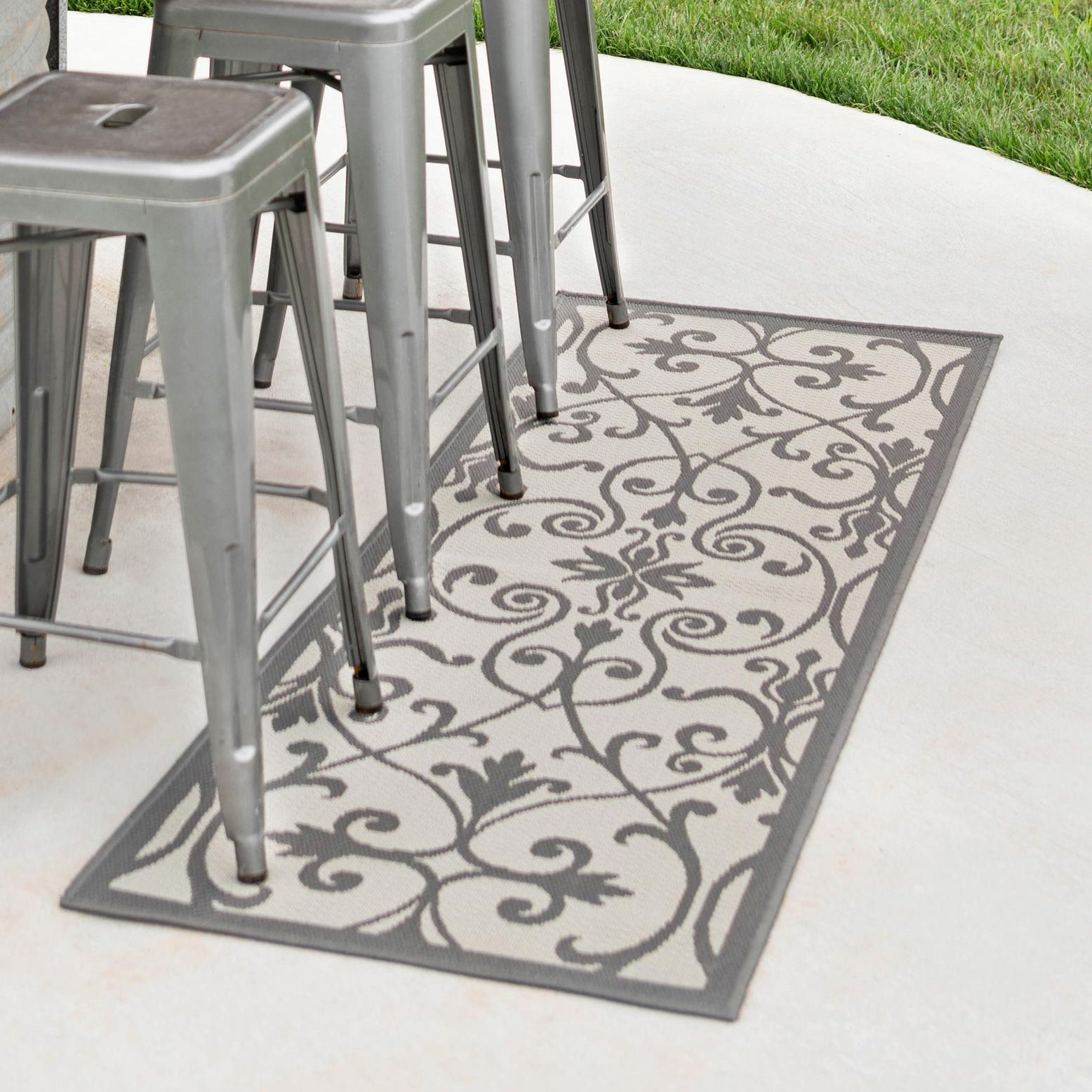 Unique Loom Outdoor Botanical Collection Area Rug - Gate (2' 2