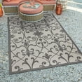 thumbnail image 1 of Unique Loom Outdoor Botanical Collection Area Rug - Gate (6' 1" x 9' Rectangle Gray/Silver), 1 of 7