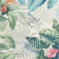 thumbnail image 1 of Unique Loom Outdoor Botanical Collection Area Rug - Kula (6'  Square Multi/Gray), 1 of 5