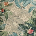 thumbnail image 1 of Unique Loom Outdoor Botanical Collection Area Rug - Kula (7' 10" Square Multi/Gray), 1 of 4