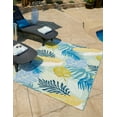 thumbnail image 1 of Unique Loom Outdoor Botanical Collection Area Rug - Limahuli (10'  x 12' Rectangle Multi/Blue), 1 of 7