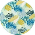thumbnail image 1 of Unique Loom Outdoor Botanical Collection Area Rug - Limahuli (7' 10" Round Multi/Blue), 1 of 5