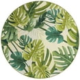 thumbnail image 1 of Unique Loom Outdoor Botanical Collection Area Rug - Longwood (7' 10" Round Green/Olive), 1 of 8