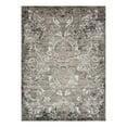 thumbnail image 1 of Unique Loom Outdoor Botanical Collection Area Rug - Manchester (9' x 12' Rectangle Light Gray/Black), 1 of 10