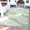 thumbnail image 1 of Unique Loom Outdoor Botanical Collection Area Rug - Palm (7' 10" x 10' Rectangle Green/Ivory), 1 of 6