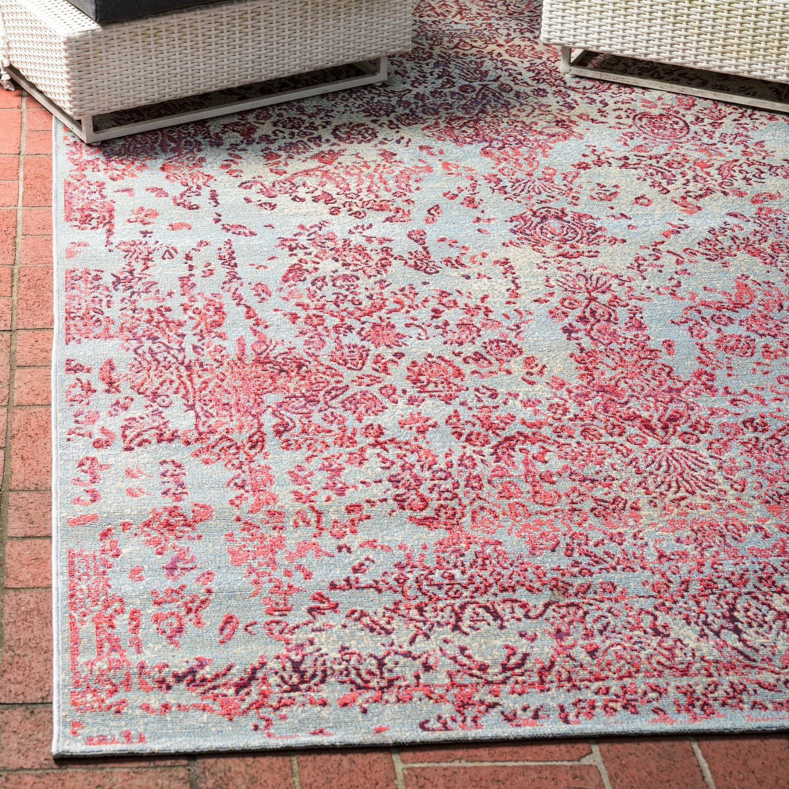 Unique Loom Outdoor Botanical Collection Area Rug - Vintage (8' x 11' 4 ...