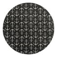 thumbnail image 1 of Unique Loom Outdoor Coastal Collection Area Rug - Ahoy (13' 1" Round Charcoal/Ivory), 1 of 10