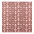 thumbnail image 1 of Unique Loom Outdoor Coastal Collection Area Rug - Ahoy (13' Square Rust Red/Ivory), 1 of 8