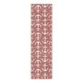 thumbnail image 1 of Unique Loom Outdoor Coastal Collection Area Rug - Ahoy (2' x 8' Runner Rust Red/Ivory), 1 of 9