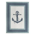 thumbnail image 1 of Unique Loom Outdoor Coastal Collection Area Rug - Anchor (9' x 12' Rectangle Navy Blue/Light Blue), 1 of 11