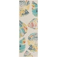 thumbnail image 1 of Unique Loom Outdoor Coastal Collection Area Rug - Bodrum (2'  x 6' 1" Runner Multi/Navy Blue), 1 of 7