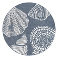 thumbnail image 1 of Unique Loom Outdoor Coastal Collection Area Rug - Bodrum (7' Round Navy Blue/Ivory), 1 of 12