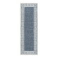 thumbnail image 1 of Unique Loom Outdoor Coastal Collection Area Rug - Caye (2' x 6' Runner Navy Blue/Ivory), 1 of 9