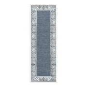 Unique Loom Outdoor Coastal Collection Area Rug - Caye 2 x 6 Runner Navy Blue/Ivory