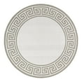 thumbnail image 1 of Unique Loom Outdoor Coastal Collection Area Rug - Caye (7' Round Ivory/Gray), 1 of 12