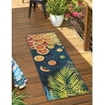 thumbnail image 1 of Unique Loom Outdoor Coastal Collection Area Rug - Citrus (2' x 8' Runner Multi/Blue), 1 of 11