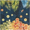 thumbnail image 1 of Unique Loom Outdoor Coastal Collection Area Rug - Citrus (7' 10" Square Multi/Blue), 1 of 6