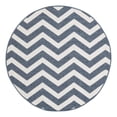 thumbnail image 1 of Unique Loom Outdoor Coastal Collection Area Rug - Dalgalar (4' 1" Round Navy Blue/Ivory), 1 of 9