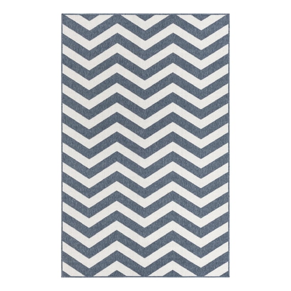 Unique Loom Rectangular 5x8 Rug in Navy Blue (3157791)