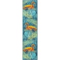 thumbnail image 1 of Unique Loom Outdoor Coastal Collection Area Rug - Flamingo (2' x 8' Runner Multi/Teal), 1 of 7