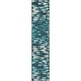 thumbnail image 1 of Unique Loom Outdoor Coastal Collection Area Rug - Plenty of Fish (2' 7" x 12' Runner Blue/Teal), 1 of 6